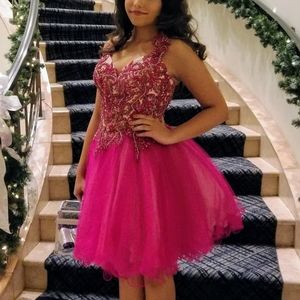 Terani Couture Hot Pink Cocktail dress